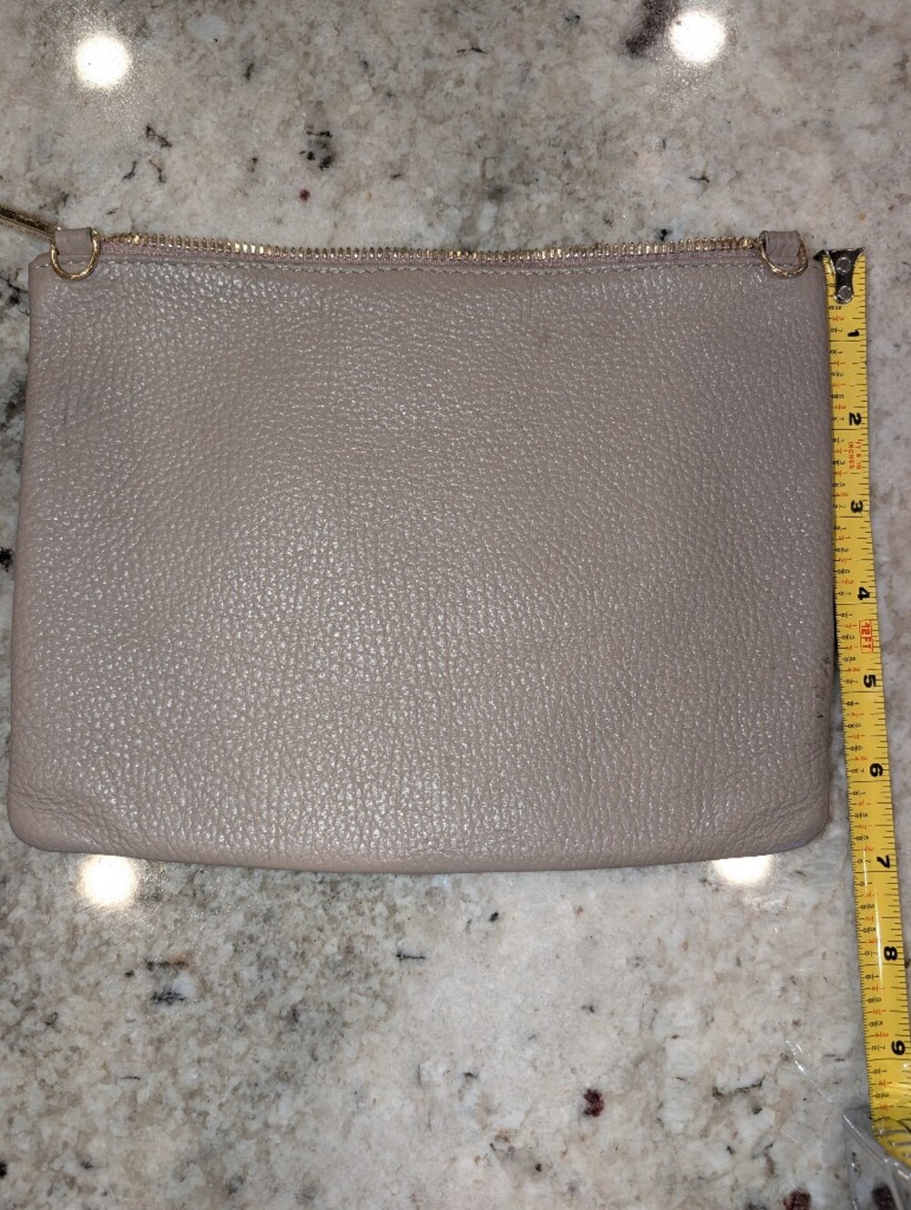 Cuyana Leather Pouch In Sand - Picture 2 of 5